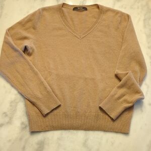 Quince Cashmere Sweater in Warm Tan Size Medium